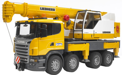 Buy Bruder Scania R-Series Liebherr Crane Truck: Vehicle Pull Along