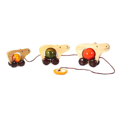 Cherry Tin Hippo Family Pull Cherry Tin Hippo Family Pull