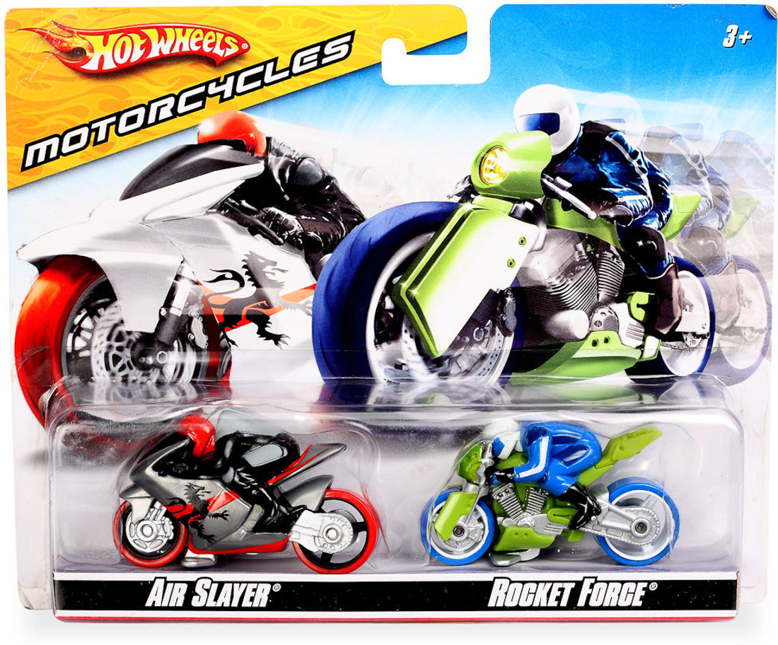 Hot Wheels Motorcycles pack Air Slayer and Rocket Force Motorcycles