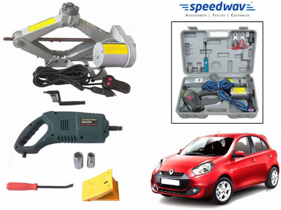 Speedwav 2 in 1 Electronic Automatic Car Jack Plus Wrench-Renault Pulse Vehicle Tool Kit