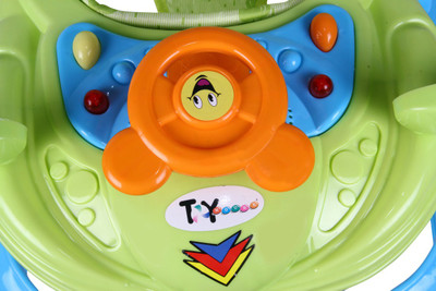 Toyhouse Smiley Car Baby Walker (Blue) 