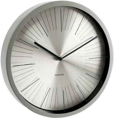 Karlsson Floating Stripes Analog Wall Clock Silver Karlsson Floating Stripes Analog Wall Clock Silver