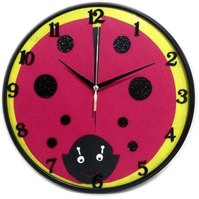 25% OFF on Purple Circle Ladybird Analog Wall Clock Black 25% OFF on Purple Circle Ladybird Analog Wall Clock Black