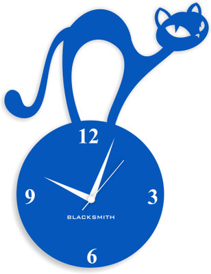 16% OFF on Blacksmith Light Blue Naughty Cat Analog Wall Clock Light Blue 16% OFF on Blacksmith Light Blue Naughty Cat Analog Wall Clock Light Blue