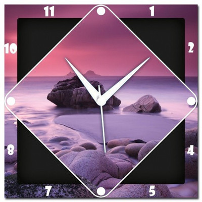 70% OFF on WebPlaza Sea Shore Analog Wall Clock Multicolor