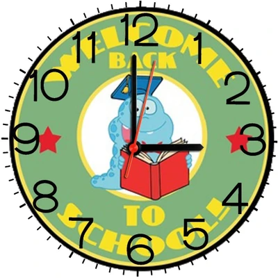 23% OFF on Ellicon B145a Smiling Monster Reading A Book Analog Wall Clock White