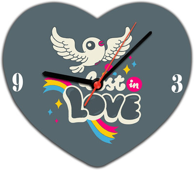 53% OFF on Lovely Collection Lost In Love Analog Wall Clock Grey 53% OFF on Lovely Collection Lost In Love Analog Wall Clock Grey