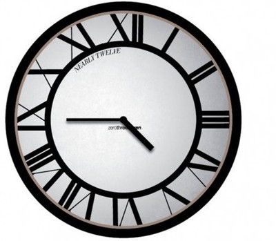 Roti Kapda Makaan Nearly_Twelve Analog Wall Clock Multicolor