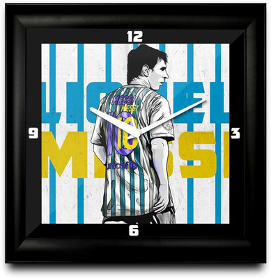 73% OFF on ShopMantra Messi Argentina Football Square Analog Wall Clock Black
