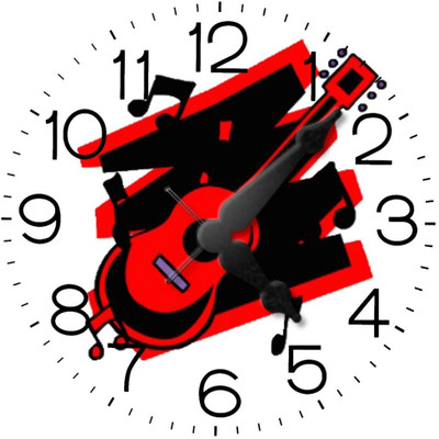 28% OFF on Ellicon 37 Guitar Design Analog Wall Clock White 28% OFF on Ellicon 37 Guitar Design Analog Wall Clock White
