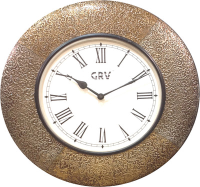 56% OFF on GRV 1609 Analog 40 cm Dia Wall Clock Brass, Silver 56% OFF on GRV 1609 Analog 40 cm Dia Wall Clock Brass, Silver