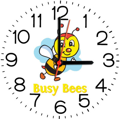 28% OFF on Ellicon 307 Busy Bees Analog Wall Clock White 28% OFF on Ellicon 307 Busy Bees Analog Wall Clock White