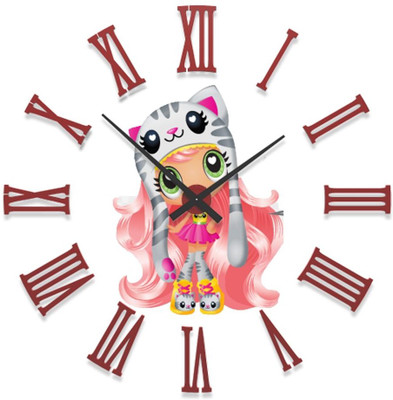 23% OFF on Ellicon B2 Katie Cat Analog Wall Clock White