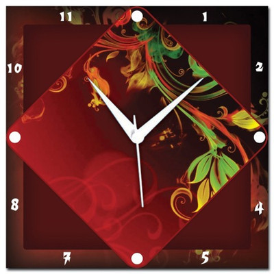 72% OFF on Amore Red Abstract Analog Wall Clock Red 72% OFF on Amore Red Abstract Analog Wall Clock Red