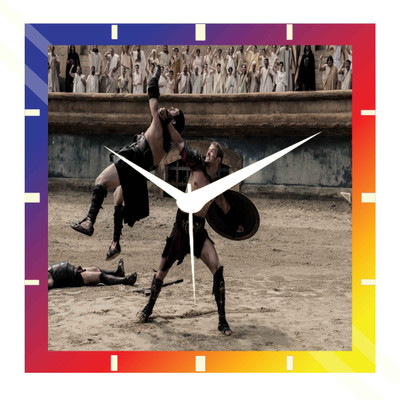 50% OFF on Moneysaver Amazon Fight Analog Wall Clock Multicolour