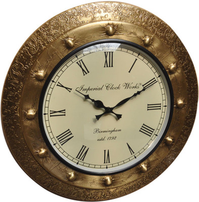 12% OFF on CMPL Brass Gutka 18 Analog Wall Clock Brass 12% OFF on CMPL Brass Gutka 18 Analog Wall Clock Brass