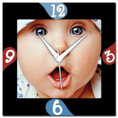 70% OFF on WebPlaza Shocked Baby Analog Wall Clock Multicolor