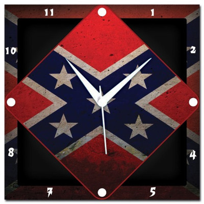 72% OFF on Amore Rebel Flag Analog Wall Clock Multicolor