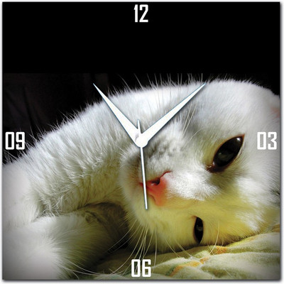 70% OFF on WebPlaza Cute Cat Analog Wall Clock Multicolor 70% OFF on WebPlaza Cute Cat Analog Wall Clock Multicolor