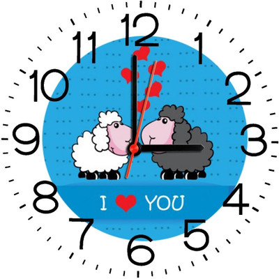 23% OFF on Ellicon B225 Cartoon Sheep Kissing Analog Wall Clock White 23% OFF on Ellicon B225 Cartoon Sheep Kissing Analog Wall Clock White
