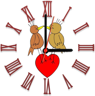 28% OFF on Ellicon 119 Love Birds Analog Wall Clock White 28% OFF on Ellicon 119 Love Birds Analog Wall Clock White