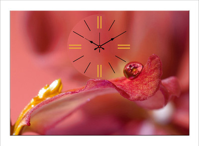 48% OFF on Design O Vista Single Panel - DV1-S-R4265 Analog Wall Clock Multicolor