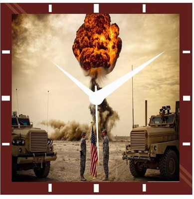 50% OFF on Moneysaver Explosion Analog Wall Clock Multicolour