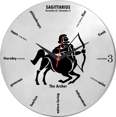 29% OFF on Ravenn Sun Sign - Sagittarius Analog Wall Clock Steel 29% OFF on Ravenn Sun Sign - Sagittarius Analog Wall Clock Steel