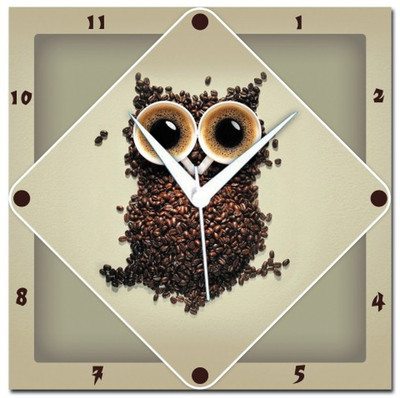 72% OFF on Amore Coffee Owl Analog Wall Clock Multicolor 72% OFF on Amore Coffee Owl Analog Wall Clock Multicolor
