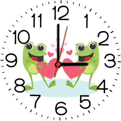 23% OFF on Ellicon B162 Cartoon Love Analog Wall Clock White 23% OFF on Ellicon B162 Cartoon Love Analog Wall Clock White