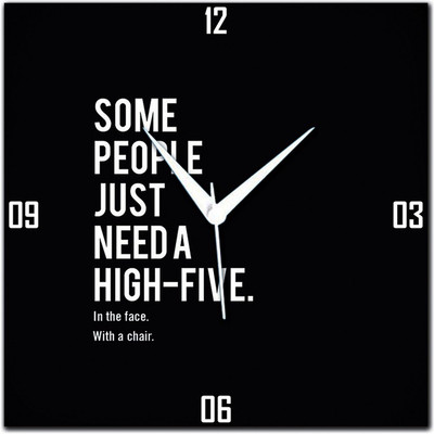 70% OFF on WebPlaza Some People Analog Wall Clock Multicolor