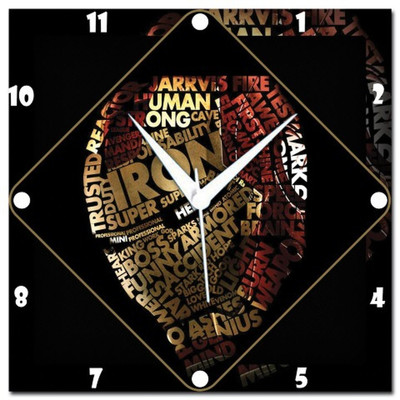 72% OFF on Amore Ironman Typography Analog Wall Clock Multicolor