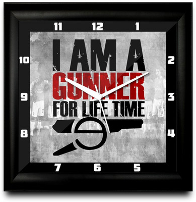 73% OFF on ShopMantra Arsenal Gunner Square Analog Wall Clock Black 73% OFF on ShopMantra Arsenal Gunner Square Analog Wall Clock Black