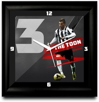 73% OFF on ShopMantra David Newcastle united footballer Square Analog Wall Clock Black