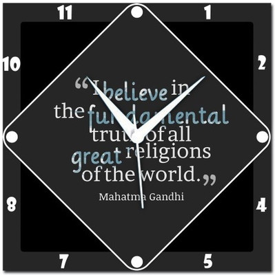 70% OFF on WebPlaza Mahatma Gandhi Analog Wall Clock Multicolor