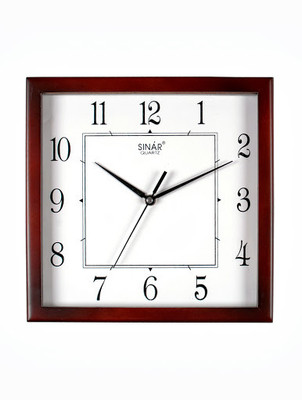 Sinar SQ-7927 Analog Wall Clock Wooden Cola Sinar SQ-7927 Analog Wall Clock Wooden Cola