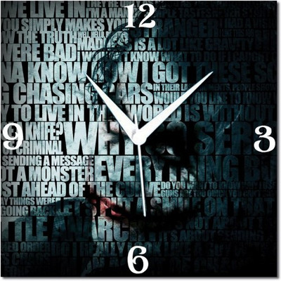 70% OFF on WebPlaza Typography Joker Analog Wall Clock Multicolor