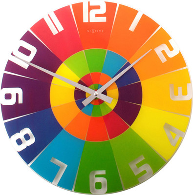 Nextime Rainbow Analog 29.972 cm Dia Wall Clock Multicolor Nextime Rainbow Analog 29.972 cm Dia Wall Clock Multicolor