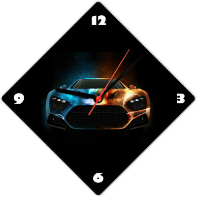 40% OFF on Lovely Collection Designer Sports Car Analog Wall Clock Multicolor