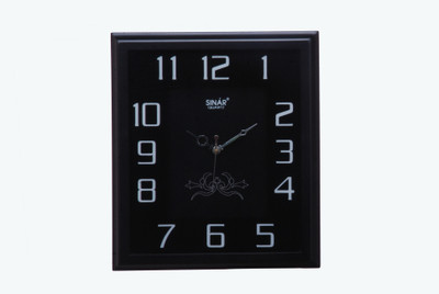 Sinar SQ-8247-BLK Analog Wall Clock Black Sinar SQ-8247-BLK Analog Wall Clock Black