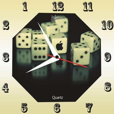 55% OFF on Lycans aNTI 0184 Analog Wall Clock Yellow, Black