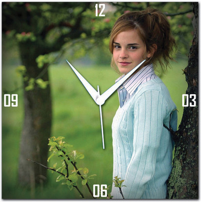 72% OFF on Amore Emma Watson 2 113551 Analog Wall Clock Multicolor