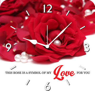50% OFF on FurnishFantasy Rose Symbol of Love Analog Wall Clock Multicolor 50% OFF on FurnishFantasy Rose Symbol of Love Analog Wall Clock Multicolor