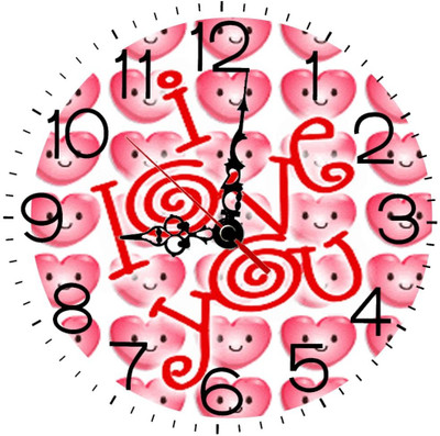 28% OFF on Ellicon 79 Love Heart I Love You Smile Analog Wall Clock White 28% OFF on Ellicon 79 Love Heart I Love You Smile Analog Wall Clock White