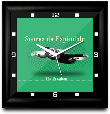 73% OFF on ShopMantra JúLio CéSar Brazil Football Square Analog Wall Clock Black