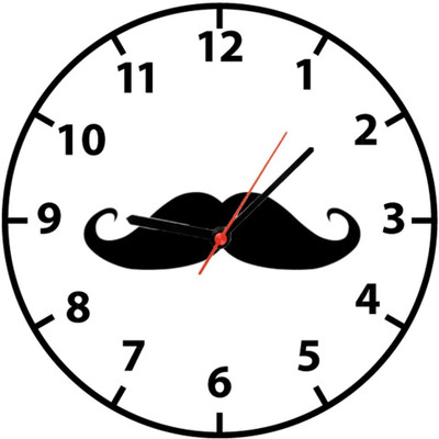 28% OFF on Ellicon 2 Funny Analog Wall Clock White