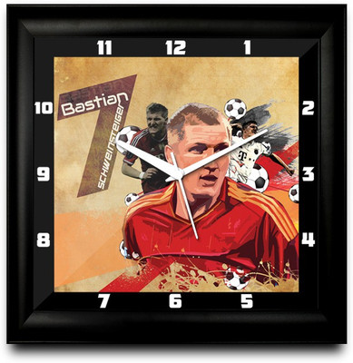 73% OFF on ShopMantra Bastian Schweinsteiger Germany Football Square Analog Wall Clock Black