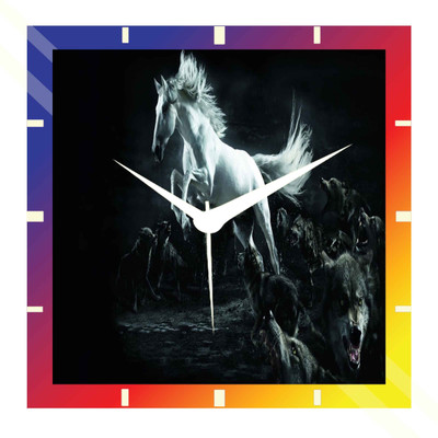 50% OFF on Moneysaver Horse And Wolves Analog Wall Clock Multicolor 50% OFF on Moneysaver Horse And Wolves Analog Wall Clock Multicolor