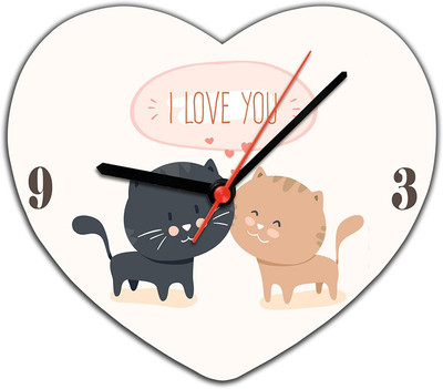 40% OFF on Lovely Collection I Love You Kittens Analog Wall Clock Multicolor 40% OFF on Lovely Collection I Love You Kittens Analog Wall Clock Multicolor