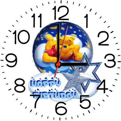 23% OFF on Ellicon B315 Happy Birthday Analog Wall Clock Multicolor